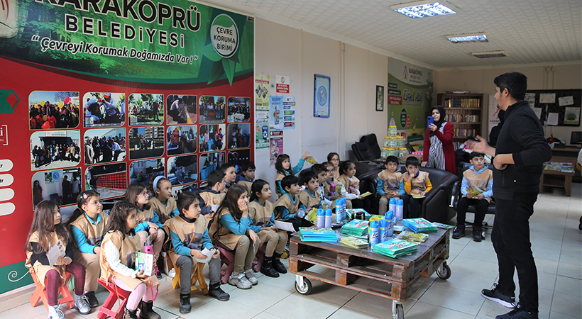 Karaköprü’de çocuklara çevre koruma eğitimleri verildi