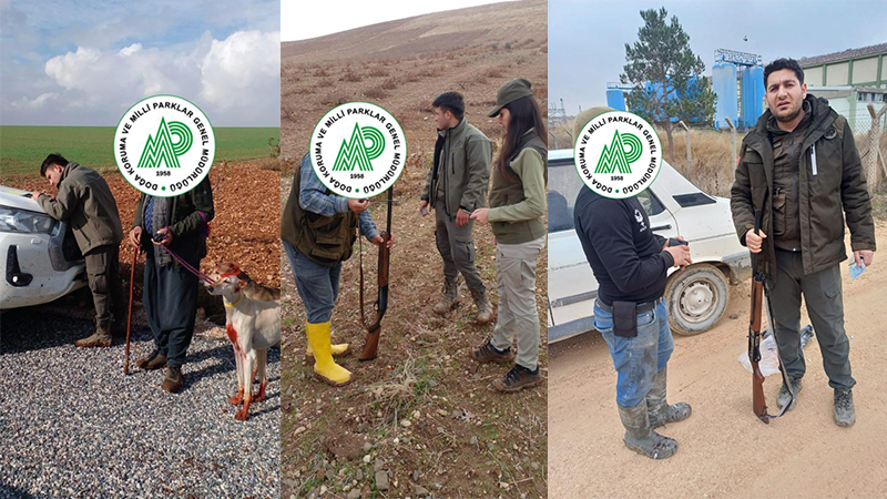 Şanlıurfa'da usulsüz avcılık denetimlerinde 8 kişiye ceza uygulandı